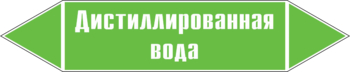 Маркировка трубопровода "дистиллированная вода" (пленка, 252х52 мм) - Маркировка трубопроводов - Маркировки трубопроводов "ВОДА" - ohrana.inoy.org