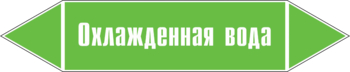 Маркировка трубопровода "охлажденная вода" (пленка, 126х26 мм) - Маркировка трубопроводов - Маркировки трубопроводов "ВОДА" - ohrana.inoy.org