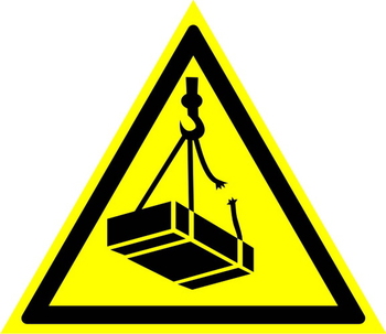 W06 опасно! возможно падение груза (пленка, сторона 200 мм) - Знаки безопасности - Предупреждающие знаки - ohrana.inoy.org